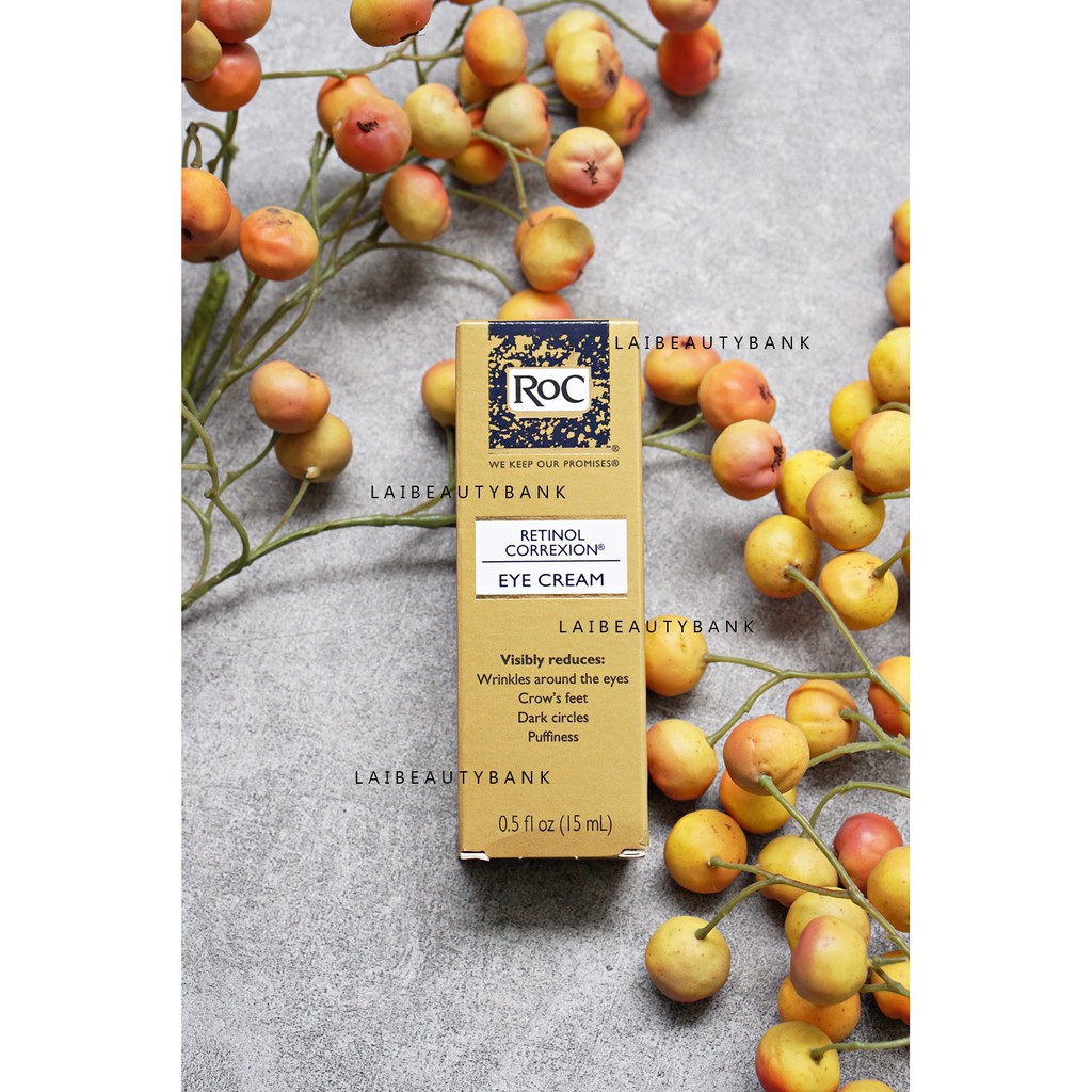 [MẪU MỚI 15ml] Kem dưỡng mắt Retinol giảm quầng thâm, chống lão hóa Roc Retinol Correxion Eye Cream